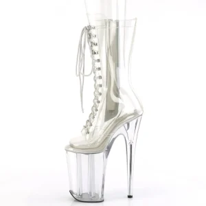 Transparent 23 cm INFINITY-1050C talons très hauts - bottines plateforme extrême