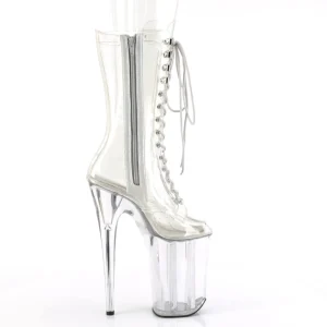 Transparent 23 cm INFINITY-1050C talons très hauts - bottines plateforme extrême