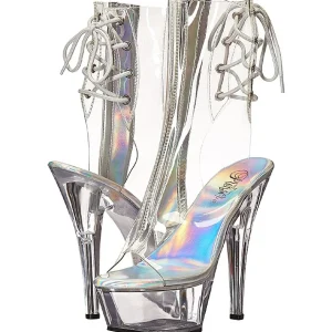Transparent 15 cm KISS-1018C bottines plateforme pour femmes