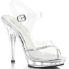 Transparent 13 cm LIP-108R2 chaussure competition bikini fitness talons hauts