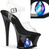 Transparent 18 cm MOON-708DIA sandales de pole dance high heels