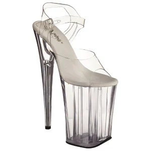 Transparent 23 cm Pleaser INFINITY-908 Talons Hauts Plateforme