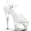Transparent 18 cm Pleaser MOON-708 Plateforme Haut Talon