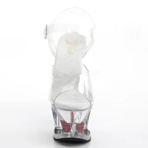 Transparent 18 cm Pleaser MOON-708HRS Plateforme Haut Talon