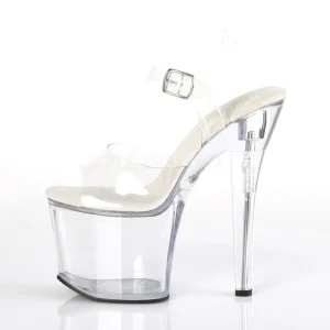 Transparent 18 cm Pleaser RADIANT-708 Plateforme Chaussures Talon Haut
