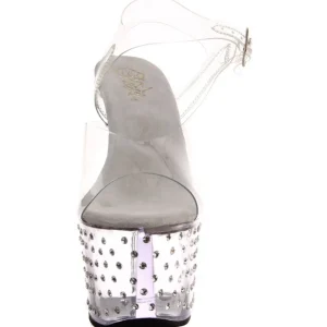 Transparent 18 cm Pleaser STARDUST-708 Talons Aiguilles Plateforme