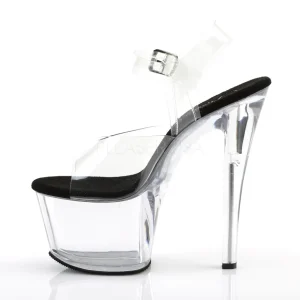 Transparent 18 cm SKY-308-2 Plateforme Haut Talon