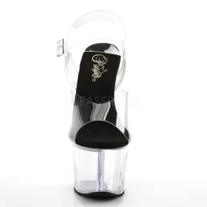 Transparent 18 cm SKY-308-2 Plateforme Haut Talon