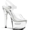 Transparent 18 cm TIPJAR-708-2 sandales plateforme pour stripteaseuse