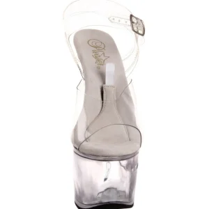 Transparent 18 cm TIPJAR-708-2 sandales plateforme pour stripteaseuse