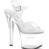 Transparent 18 cm TIPJAR-708RAD sandales plateforme pour stripteaseuse