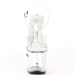 Transparent 18 cm TIPJAR-708RAD sandales plateforme pour stripteaseuse