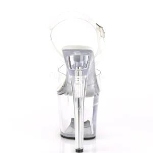 Transparent 18 cm TIPJAR-708RAD sandales plateforme pour stripteaseuse