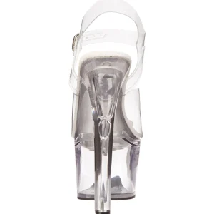 Transparent 18 cm TREASURE-708 sandales plateforme pour stripteaseuse