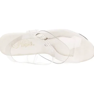 Transparent 18 cm TREASURE-708 sandales plateforme pour stripteaseuse