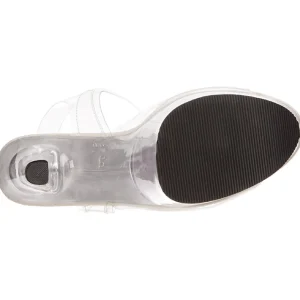 Transparent 18 cm TREASURE-708 sandales plateforme pour stripteaseuse