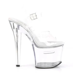 Transparent 18 cm TREASURE-708RAD sandales plateforme pour stripteaseuse