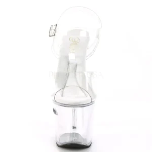 Transparent 18 cm TREASURE-708RAD sandales plateforme pour stripteaseuse