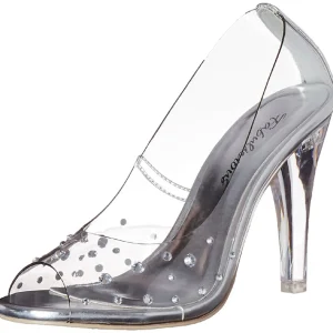Transparent Cristal 10,5 cm CLEARLY-420 Chaussures Escarpins de Soirée