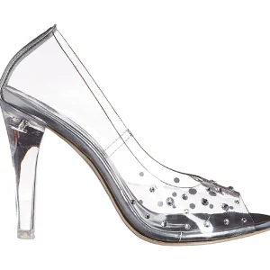 Transparent Cristal 10,5 cm CLEARLY-420 Chaussures Escarpins de Soirée