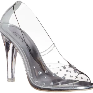 Transparent Cristal 10,5 cm CLEARLY-420 Chaussures Escarpins de Soirée