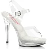 Transparent sandales plateforme 12,5 cm GLORY-508 sandales talons hauts Fabulicious