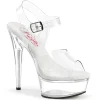 Transparent sandales plateforme 15 cm EXCITE-608 sandales talons hauts pleaser