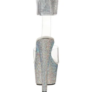 Transparent Strass 18 cm BEJEWELED-712RS Plateforme Sandales Talons Hauts
