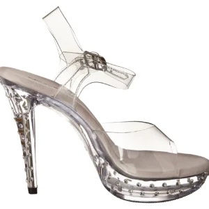 Transparent Strass 13 cm COCKTAIL-508SDT Sandales Talons Hauts