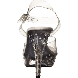 Transparent Strass 13 cm COCKTAIL-508SDT Sandales Talons Hauts