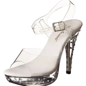 Transparent Strass 13 cm COCKTAIL-508SDT Sandales Talons Hauts