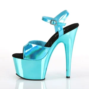 Turquoise 18 cm ADORE-709HGCH Hologramme talons avec plateforme