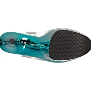 Turquoise 20 cm FLAMINGO-808 Chrome Plateforme Talons Hauts