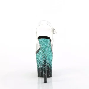 Turquoise 20 cm FLAMINGO etincelle sandales avec plateforme