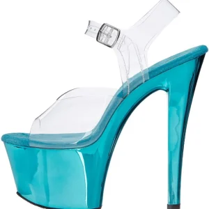 Turquoise Transparent 18 cm SKY-308 Plateforme Haut Talon