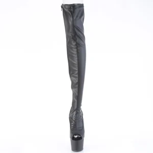 Vegan 18 cm ADORE-3011 bottes overknee bout ouvert plateforme