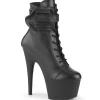 Vegan 18 cm ADORE bottines plateforme à lacets en noir