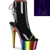 Vegan 18 cm ADORE-1018RC-02 bottines à talons bout ouvert