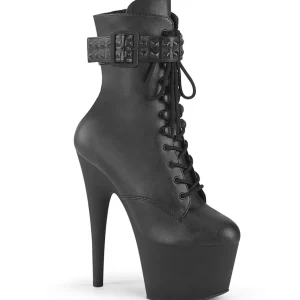 Vegan 18 cm ADORE-STR bottines plateforme à lacets en noir