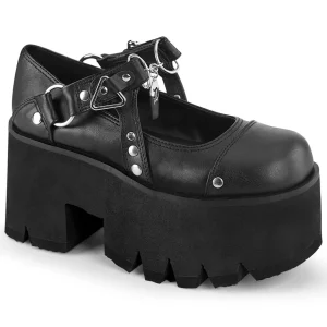 Vegan 9 cm ASHES-33 demoniacult plateforme chaussure alternative noir