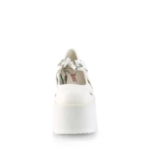 Vegan 9 cm ASHES-33 demoniacult plateforme chaussure alternative blanc
