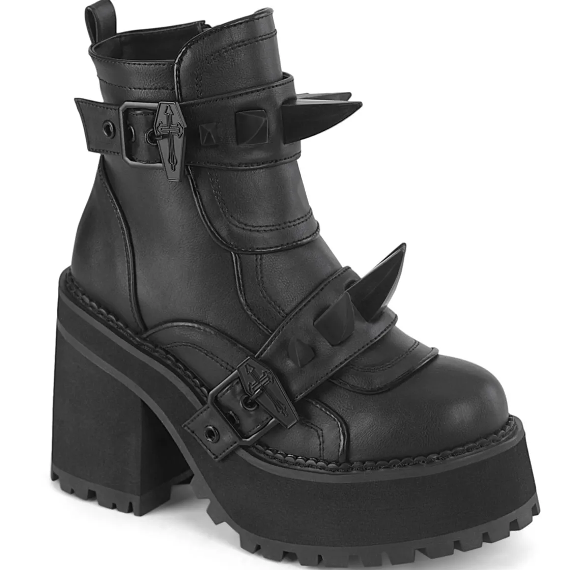 vegan__cm_assault_botas_d_0.webp Vegan 12 cm ASSAULT-72 botas de tornozelo à semelles cloutées et plateforme pour femmes en noir