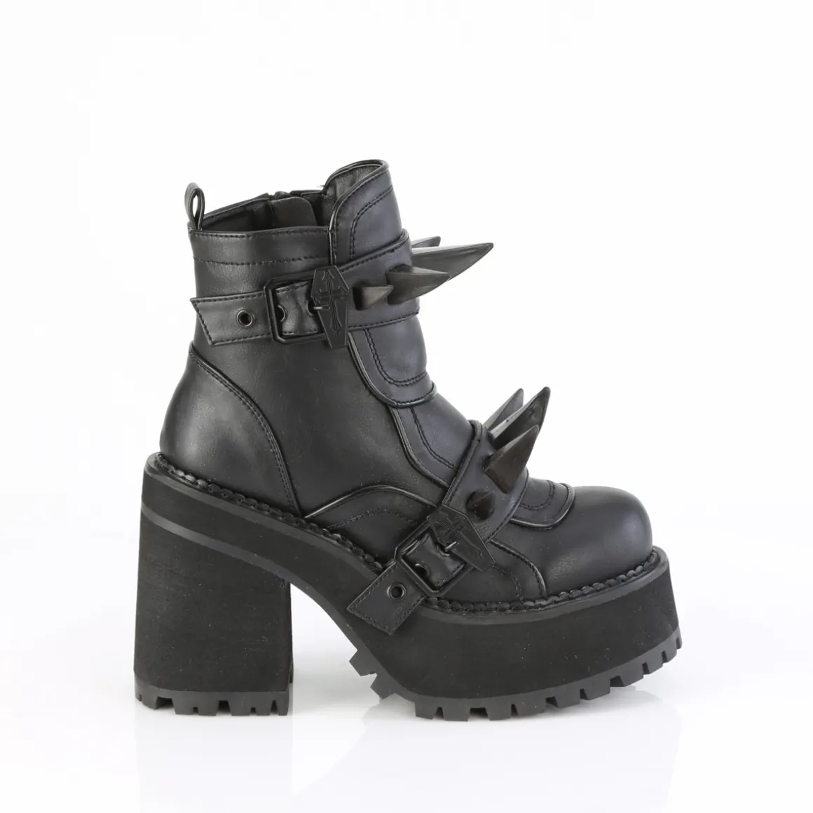vegan__cm_assault_botas_d_4.webp Vegan 12 cm ASSAULT-72 botas de tornozelo à semelles cloutées et plateforme pour femmes en noir