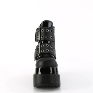 Vegan 11,5 cm BEAR-104 emo bottines compensées plateforme à boucles