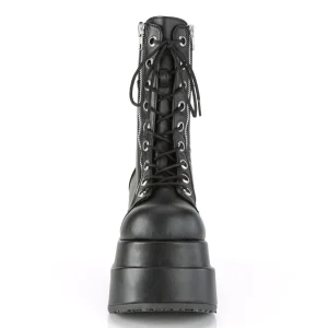 Vegan 11,5 cm BEAR-265 emo femmes bottines double plateforme à lacets