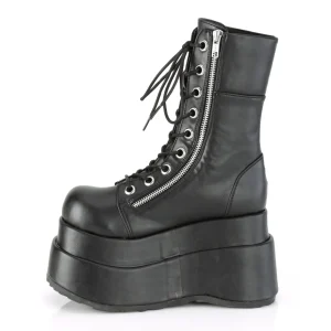 Vegan 11,5 cm BEAR-265 emo femmes bottines double plateforme à lacets