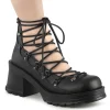 Vegan 7 cm BRATTY-32 demoniacult plateforme chaussure alternative noir