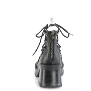 Vegan 7 cm BRATTY-32 demoniacult plateforme chaussure alternative noir
