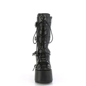 Vegan 13 cm CAMEL-52 emo femmes bottes chunky plateforme à lacets