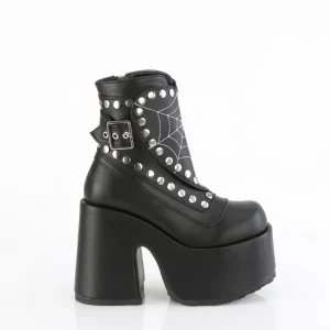 Vegan 13 cm CAMEL-70 emo femmes bottines chunky plateforme à rivets